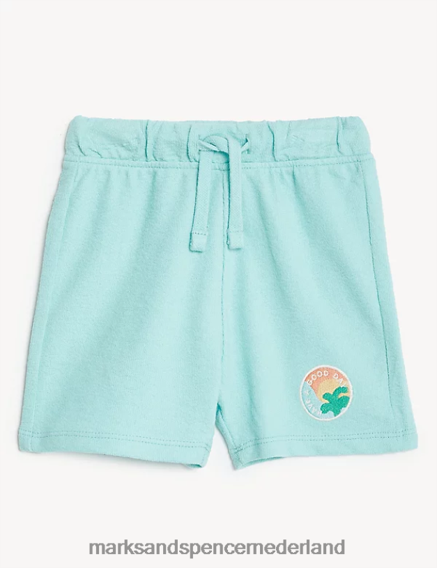 Marks & Spencer Baby 3 stuks puur katoenen shorts met print multi kleding N8VZP7361