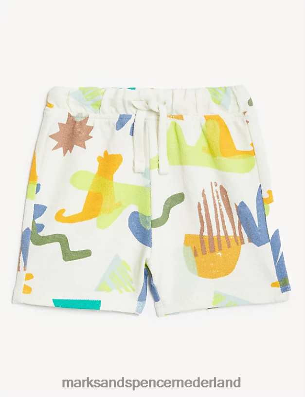 Marks & Spencer Baby 3 stuks puur katoenen shorts met print multi kleding N8VZP7361