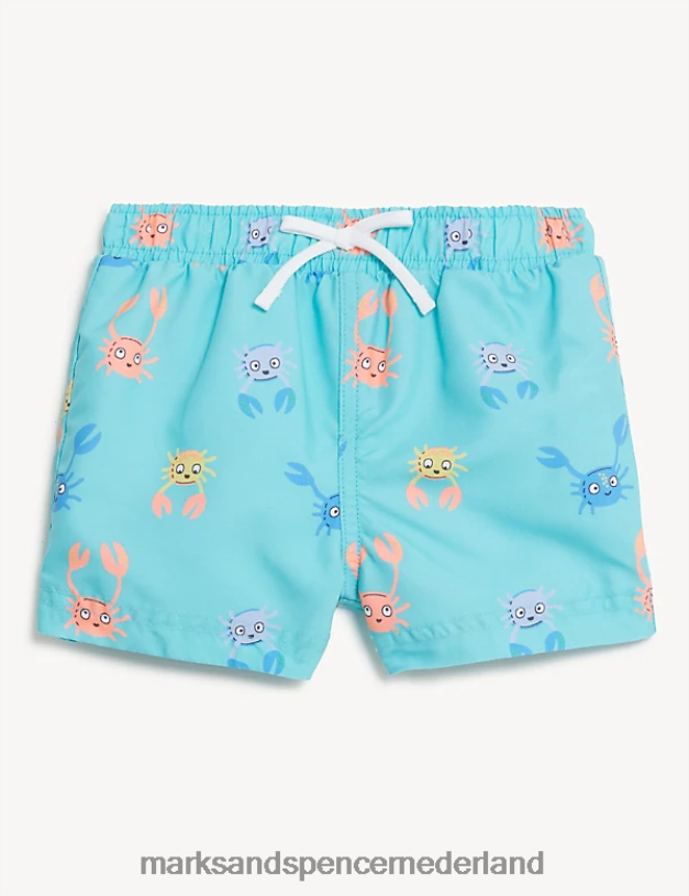 Marks & Spencer Baby zwembroek met visprint turkoois mengsel kleding N8VZP7353