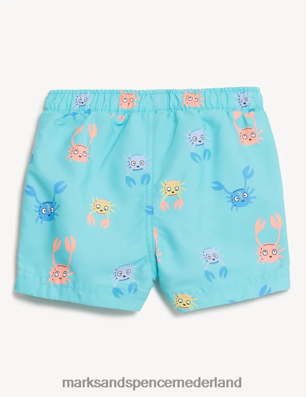 Marks & Spencer Baby zwembroek met visprint turkoois mengsel kleding N8VZP7353