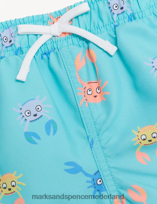 Marks & Spencer Baby zwembroek met visprint turkoois mengsel kleding N8VZP7353
