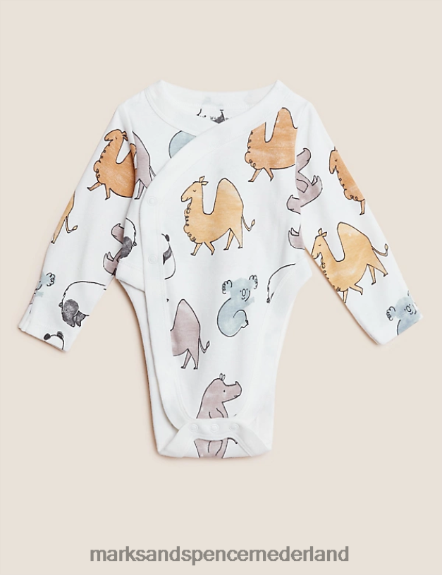 Marks & Spencer Baby 3-delige bodysuits van puur katoen met heupdysplasie rook kleding N8VZP7548