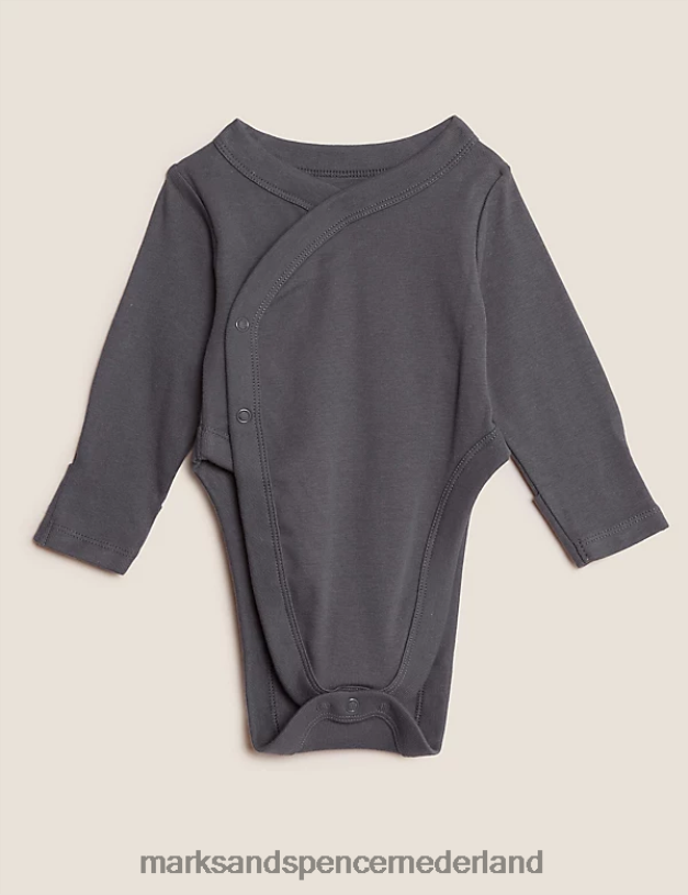 Marks & Spencer Baby 3-delige bodysuits van puur katoen met heupdysplasie rook kleding N8VZP7548