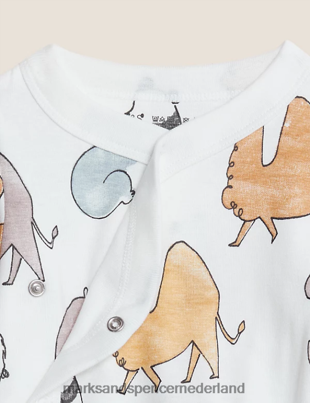 Marks & Spencer Baby 3-delige bodysuits van puur katoen met heupdysplasie rook kleding N8VZP7548