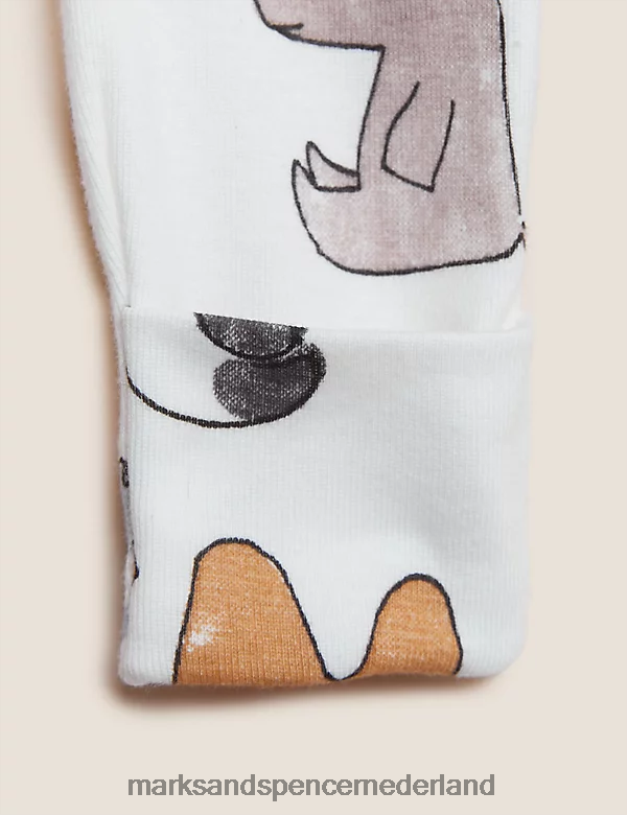 Marks & Spencer Baby 3-delige bodysuits van puur katoen met heupdysplasie rook kleding N8VZP7548