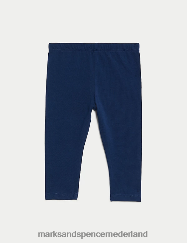 Marks & Spencer Baby 2 stuks katoenrijke leggings marine kleding N8VZP7684