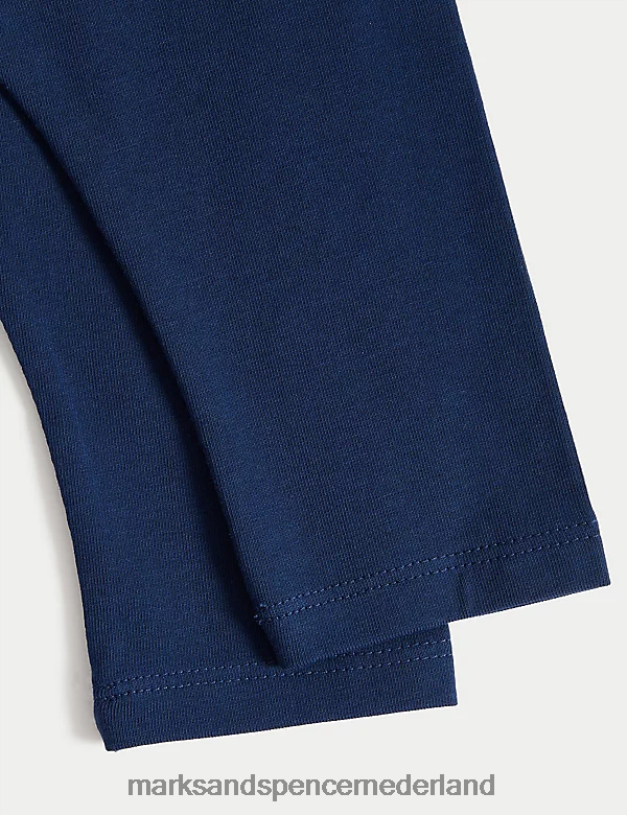 Marks & Spencer Baby 2 stuks katoenrijke leggings marine kleding N8VZP7684