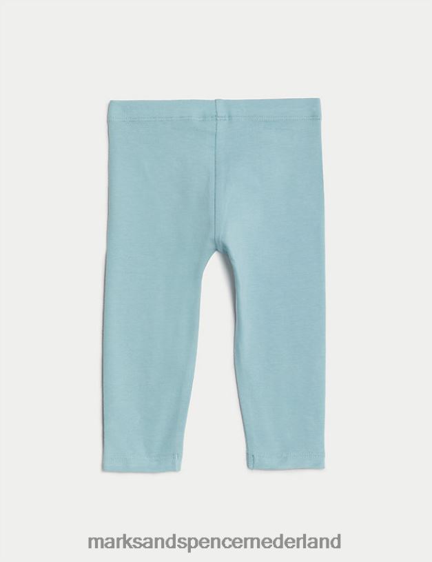 Marks & Spencer Baby katoenrijke legging licht blauwgroen kleding N8VZP7628