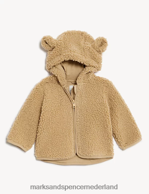 Marks & Spencer Baby jas met capuchon nerts kleding N8VZP7264