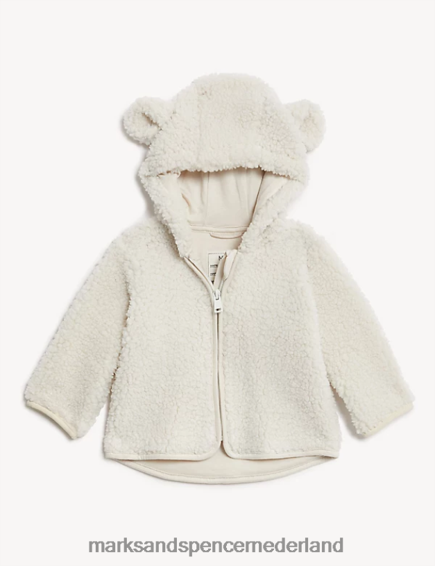 Marks & Spencer Baby jas met capuchon room kleding N8VZP7632