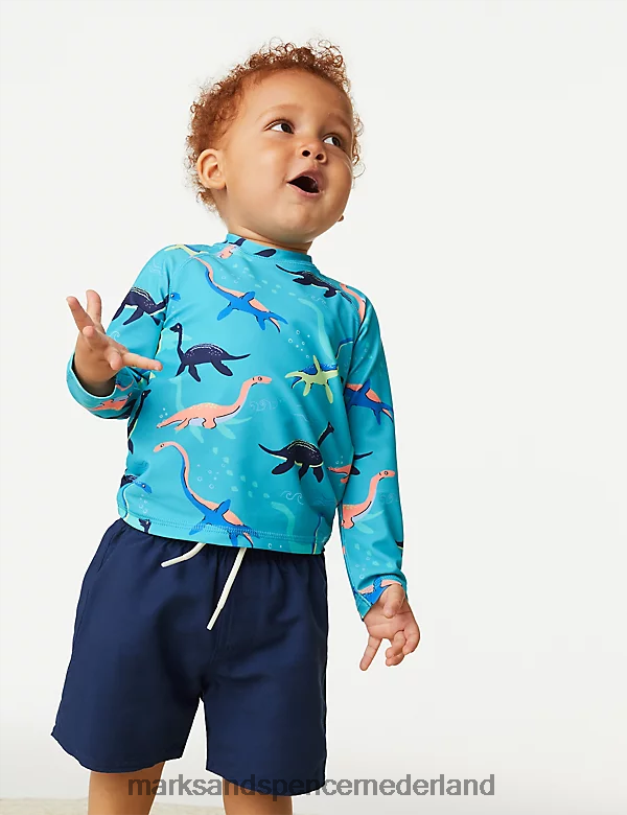 Marks & Spencer Baby 2-delige dinosauruszwemoutfit multi kleding N8VZP7467