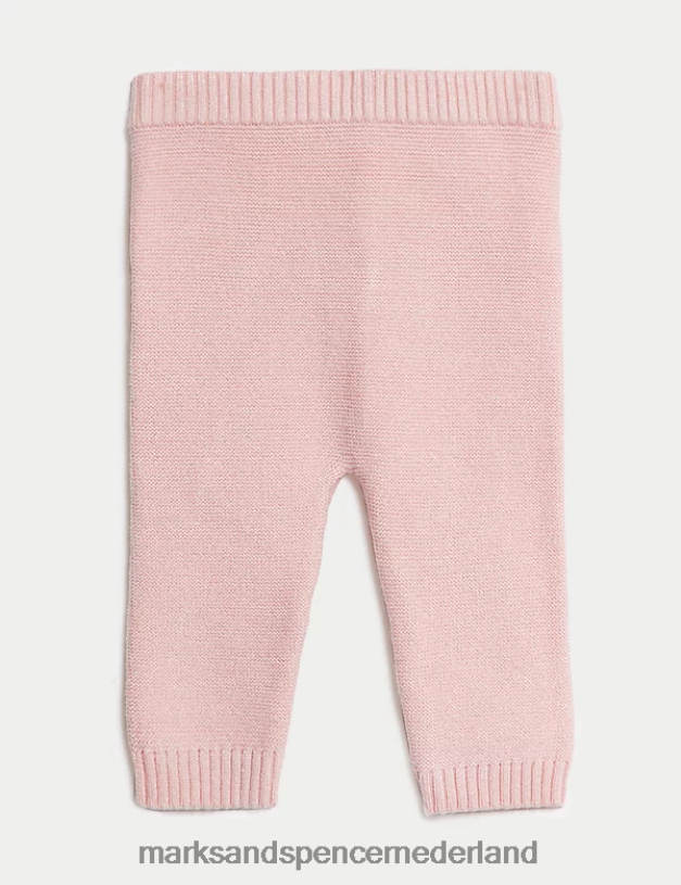Marks & Spencer Baby 2-delige gebreide konijnenoutfit lichtroze kleding N8VZP7654