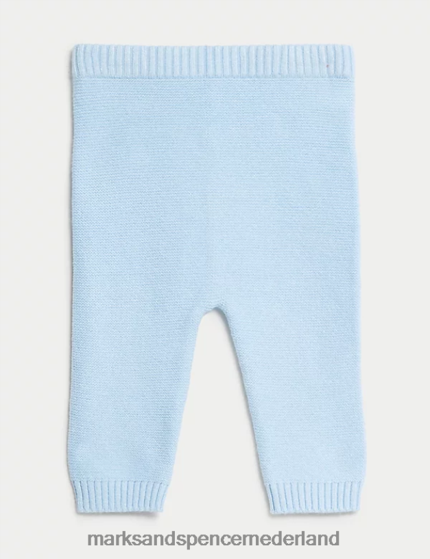 Marks & Spencer Baby 2-delige gebreide walvisoutfit ijsblauw kleding N8VZP7281