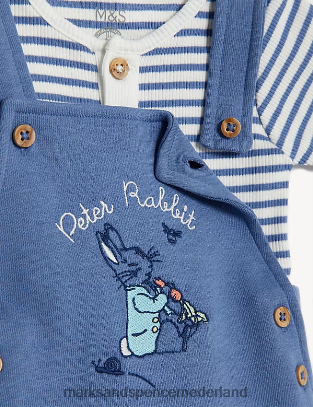 Marks & Spencer Baby 2-delige katoenrijke Peter Rabbit-outfit marine kleding N8VZP7283