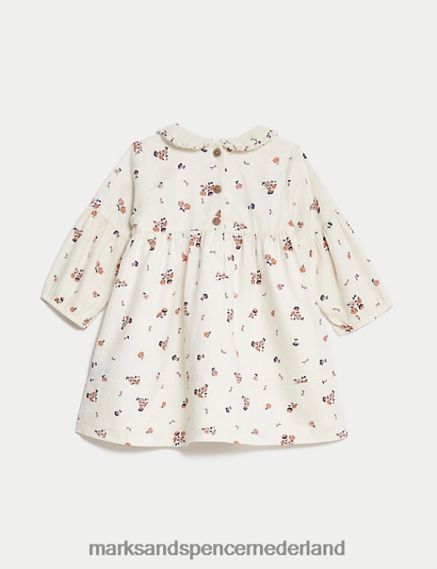 Marks & Spencer Baby 2-delige katoenrijke bloemenoutfit roze mix kleding N8VZP7618