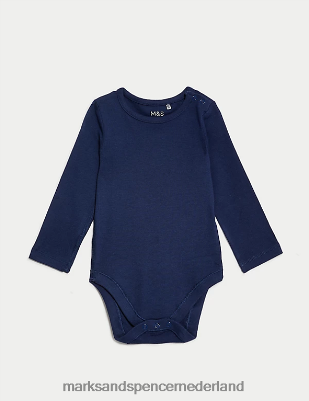 Marks & Spencer Baby 2-delige katoenrijke gestreepte outfit multi kleding N8VZP7236