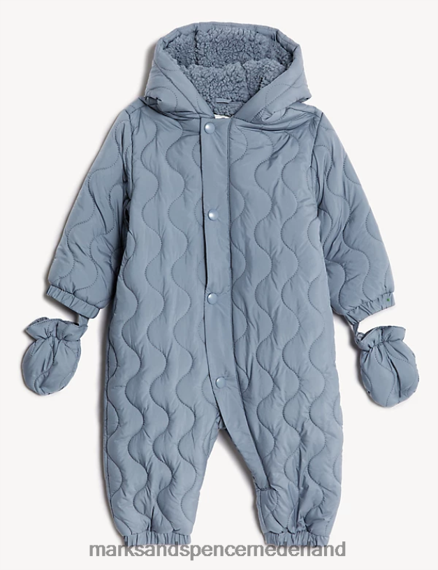 Marks & Spencer Baby gewatteerd sneeuwpak houtskool mengsel kleding N8VZP7310