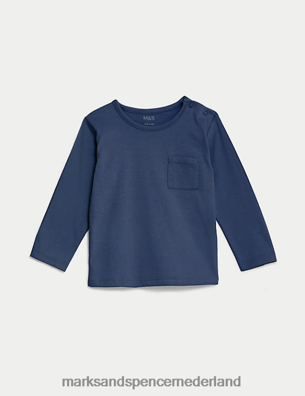 Marks & Spencer Baby puur katoenen topje marine kleding N8VZP7539