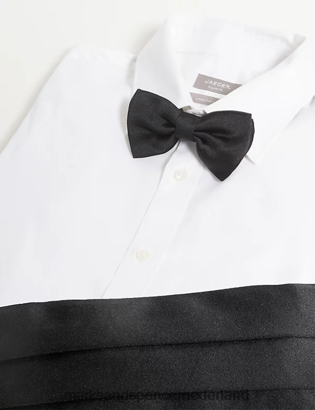 Marks & Spencer Heren Italiaans geweven vlinderdas van puur baratheazijde zwart accessoires N8VZP6055