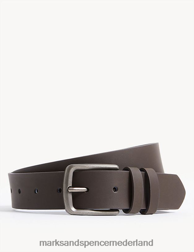 Marks & Spencer Heren casual riem bruin accessoires N8VZP6088