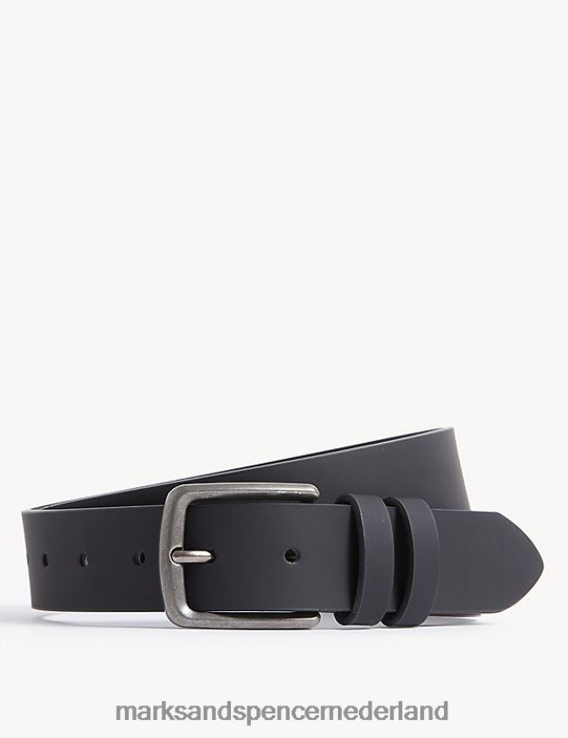 Marks & Spencer Heren casual riem zwart accessoires N8VZP5714