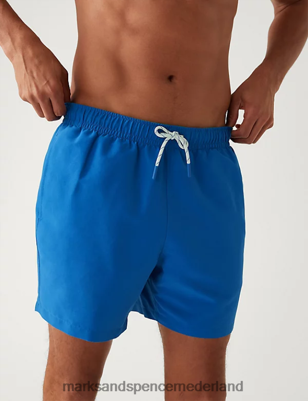 Marks & Spencer Heren sneldrogende zwemshort korenbloem kleding N8VZP5129