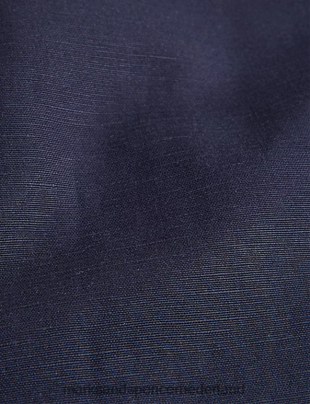 Marks & Spencer Heren Getailleerd, zijderijk en linnen gilet marine kleding N8VZP6387