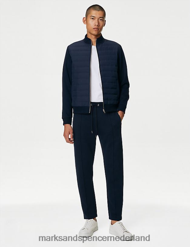 Marks & Spencer Heren gewatteerd bomberjack donker marine kleding N8VZP6080