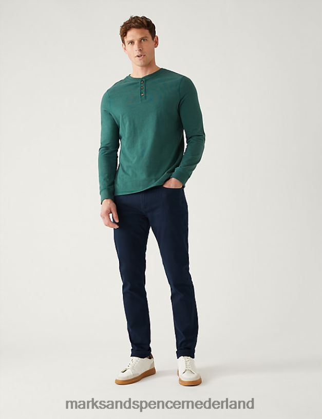 Marks & Spencer Heren Slim-fit 360 flex-jeans blauw Zwart kleding N8VZP6648