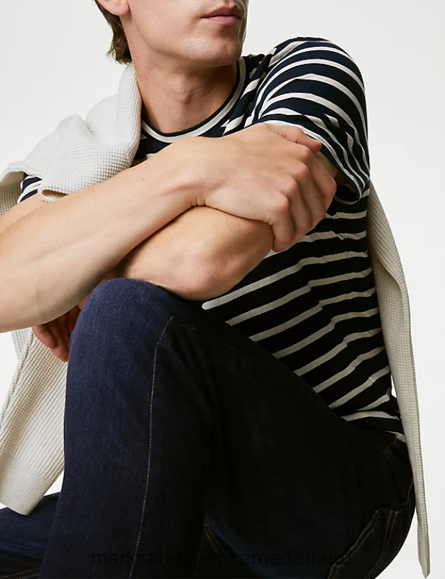 Marks & Spencer Heren Slim-fit 360 flex-jeans indigo kleding N8VZP7185