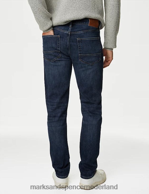 Marks & Spencer Heren Slim-fit 360 flex-jeans middelblauw kleding N8VZP7186