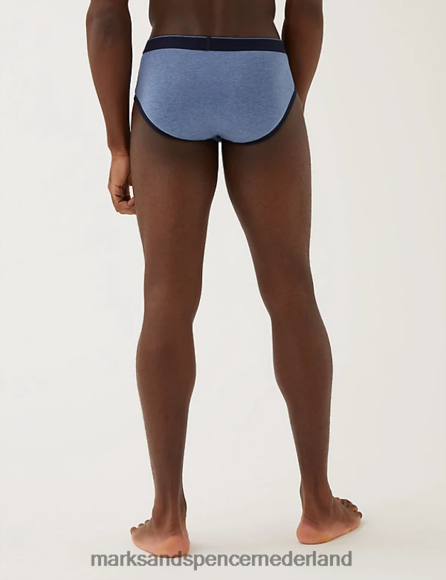 Marks & Spencer Heren Cool & Fresh slipje van 5 katoenen stretch denimmix kleding N8VZP7221