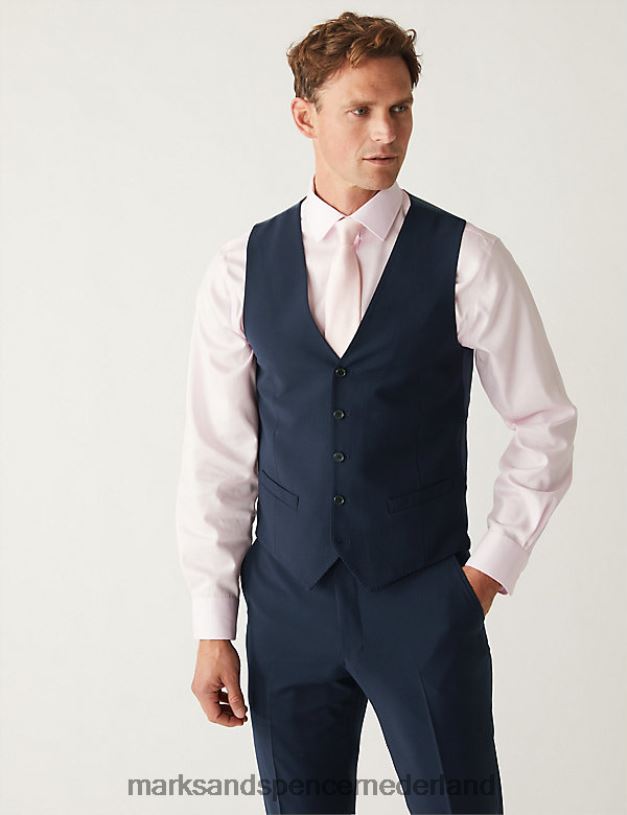Marks & Spencer Heren het ultieme vest marine kleding N8VZP7119