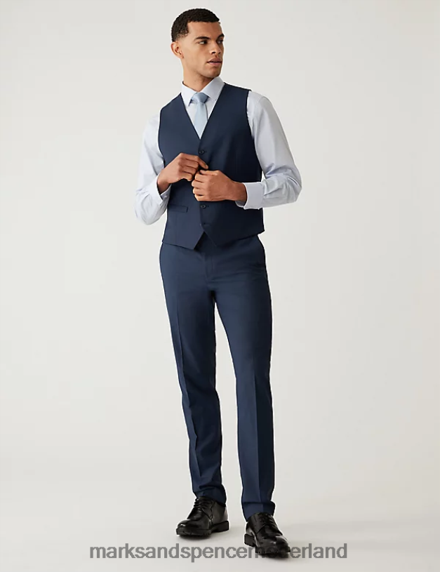 Marks & Spencer Heren vest indigo kleding N8VZP6542