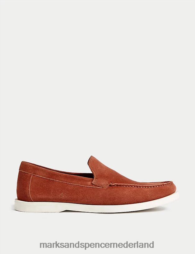 Marks & Spencer Heren suède loafers sequoia schoenen N8VZP6287