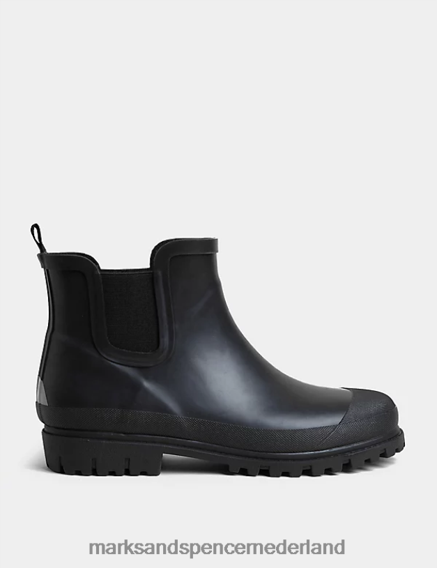 Marks & Spencer Heren waterdichte pull-on chelsea boots zwart schoenen N8VZP7118