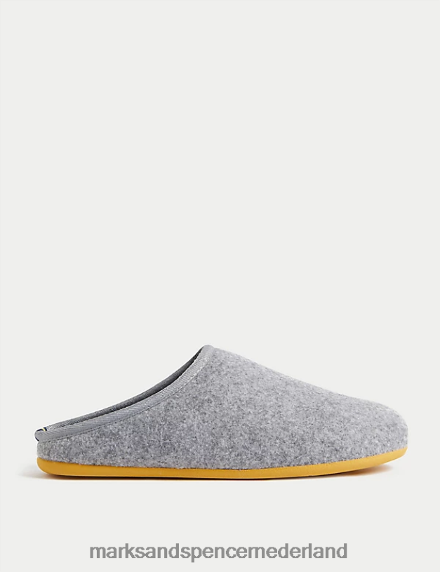 Marks & Spencer Heren muiltjes pantoffels grijs schoenen N8VZP6908