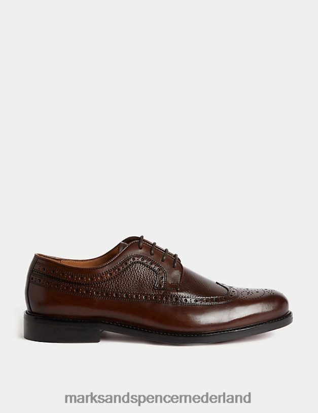 Marks & Spencer Heren leren brogues bruin schoenen N8VZP5893
