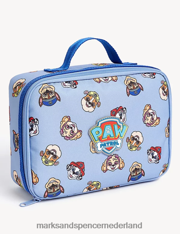 Marks & Spencer kinderen Paw Patrol lichtgewicht lunchbox blauw accessoires N8VZP7846