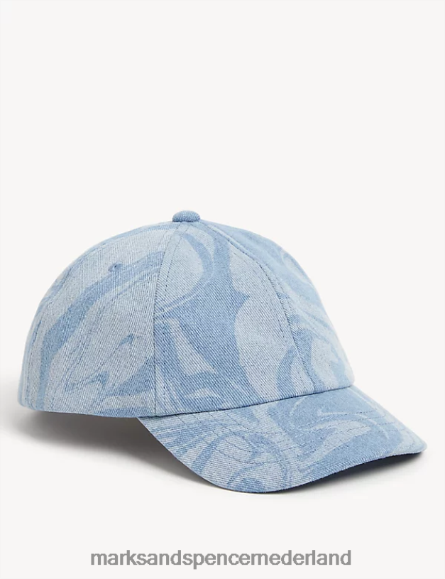 Marks & Spencer kinderen pet met patroon denim accessoires N8VZP8338