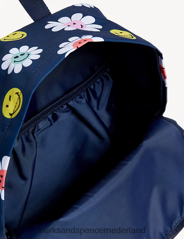 Marks & Spencer kinderen smileyworld waterafstotende schoolrugzak indigo accessoires N8VZP8799