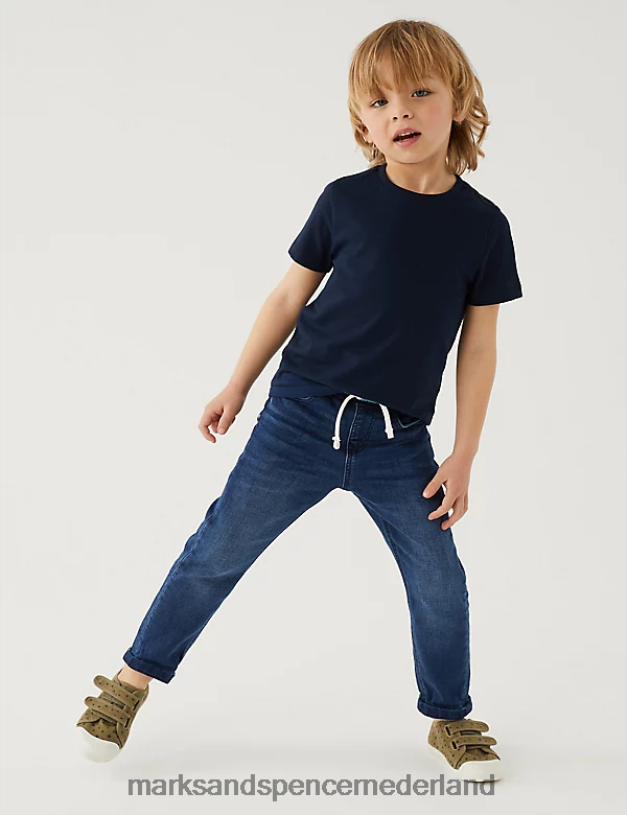 Marks & Spencer kinderen gewone regenboogjeans denim kleding N8VZP7587