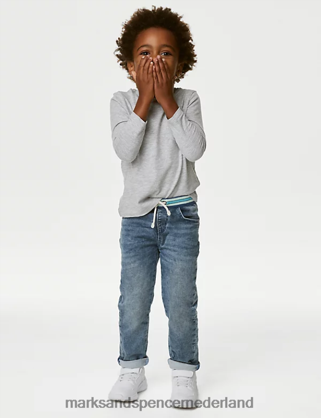 Marks & Spencer kinderen gewone spijkerbroek denim kleding N8VZP8136