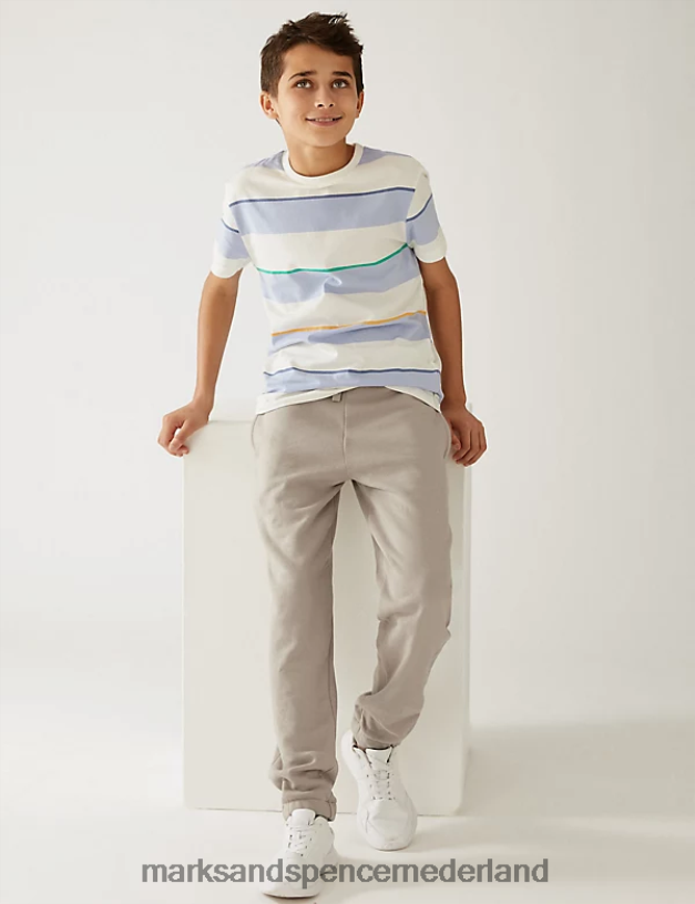 Marks & Spencer kinderen katoenrijke joggingbroek stopverf kleding N8VZP8768