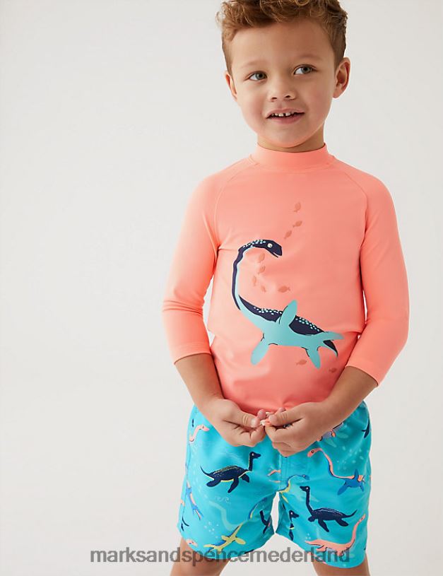 Marks & Spencer kinderen 2-delige dinosauruszwemset multi kleding N8VZP8716