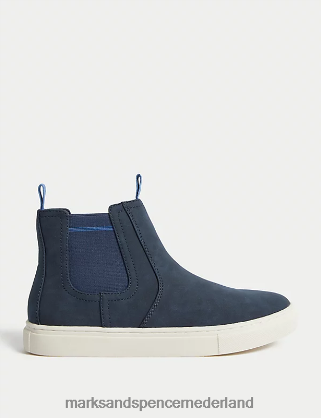 Marks & Spencer kinderen Freshfeet Chelsea-laarzen marine schoenen N8VZP7955
