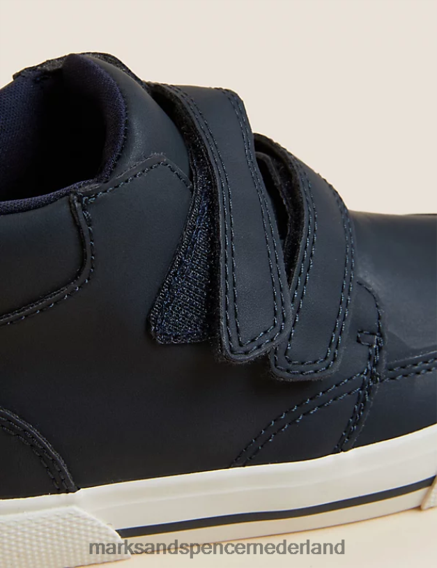 Marks & Spencer kinderen Freshfeet hoge riptape-topjes marine schoenen N8VZP8127