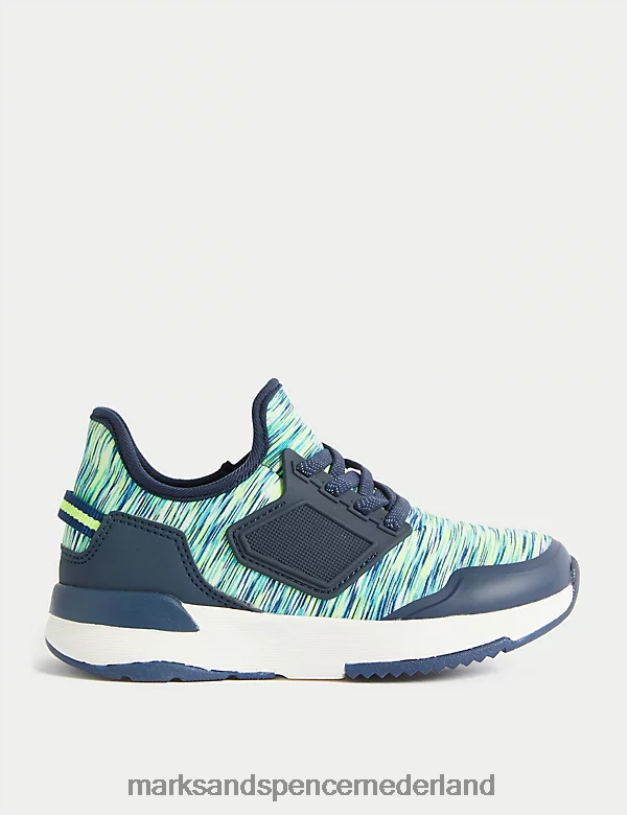 Marks & Spencer kinderen Freshfoot-trainers marine mix schoenen N8VZP8695