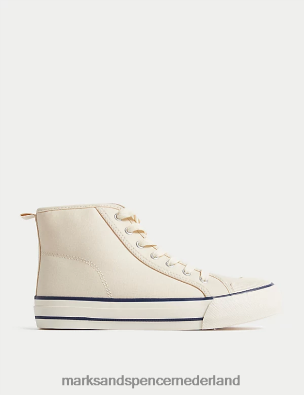 Marks & Spencer kinderen canvas Freshfeet hoge topjes room schoenen N8VZP8344