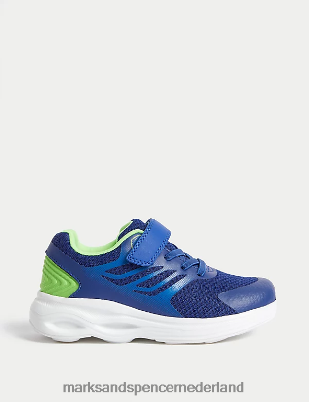 Marks & Spencer kinderen riptape sportschoenen blauw mengsel schoenen N8VZP8079
